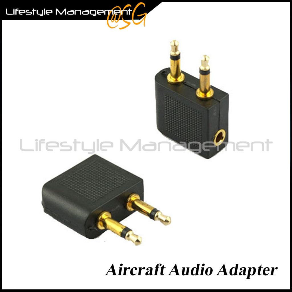 Airplane Travel Audio In-flight Entertainment Headset/Headphone/Earphone Adapter