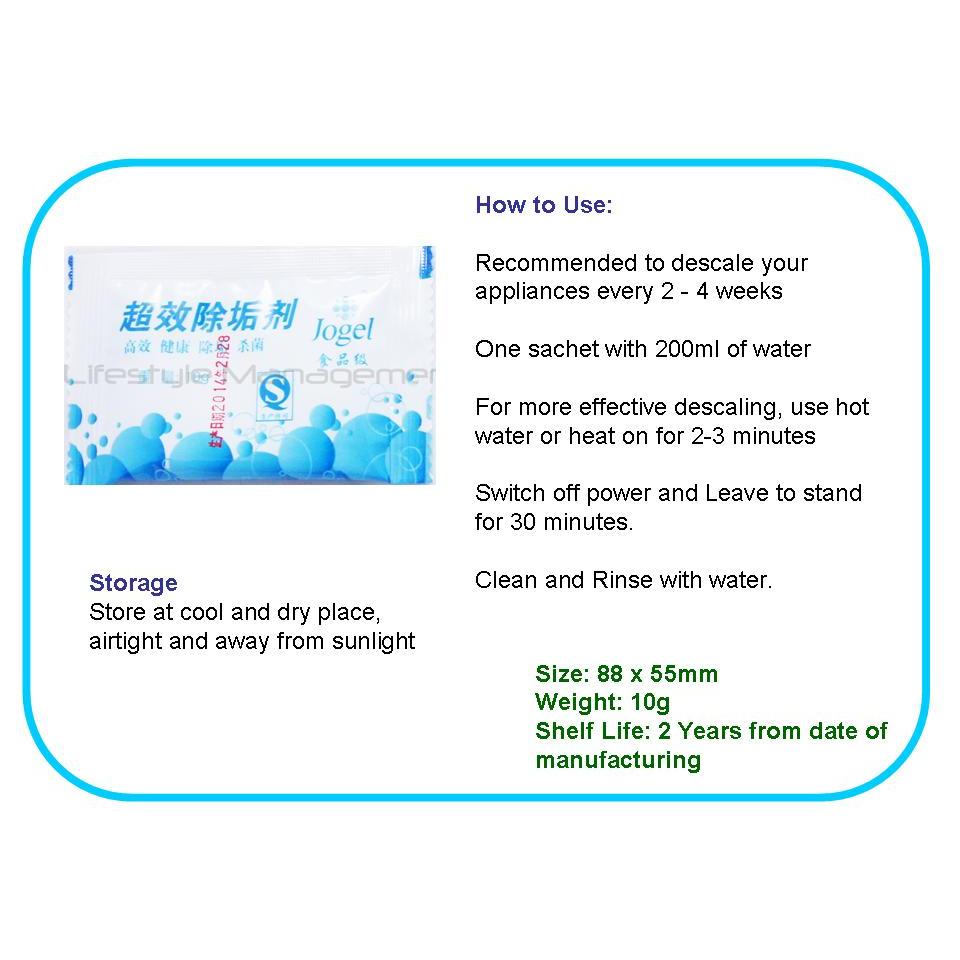 [Pack of 10pcs] Highly Concentrated Food Grade Citric Acid Cleaner/Descaler