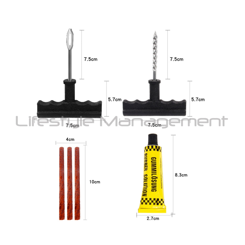 Tubeless Tire Repair Kit Car Bicycle Motorcycle Bikes Tyre