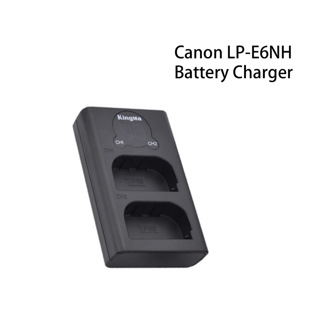 Canon LP-E6NH Battery Charger Dual USB 5D 6D Mark III EOS 60D 7D 6D 70D 80D 60Da 5DS 5DS R EOS-R XC