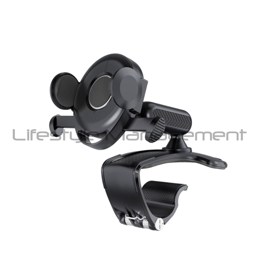 Car Handphone Holder Clip Dashboard Rearview Mirror Sun Visor Air Outlet (Upgraded)