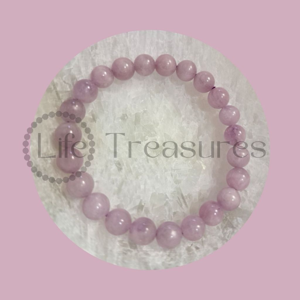 Purple Kunzite Bracelet Natural Cystal 8mm 11mm