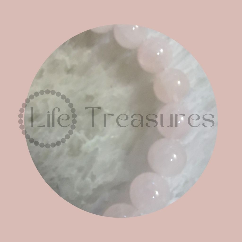 Rose Quartz Bracelet Natural Crystal Madagascar 8mm 10mm