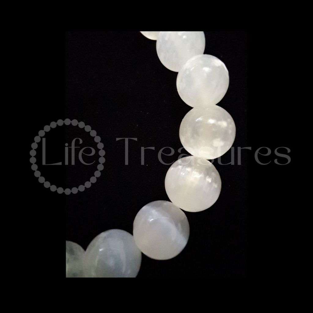 Selenite Bracelet Crystal Natural 8mm 10mm