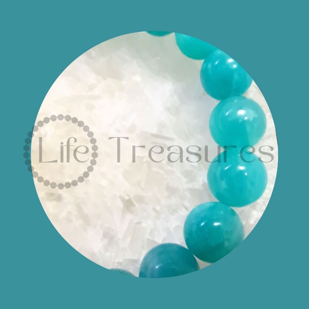 Amazonite Bracelet Mozambique Old Mine Natural Crystal 8mm 10mm