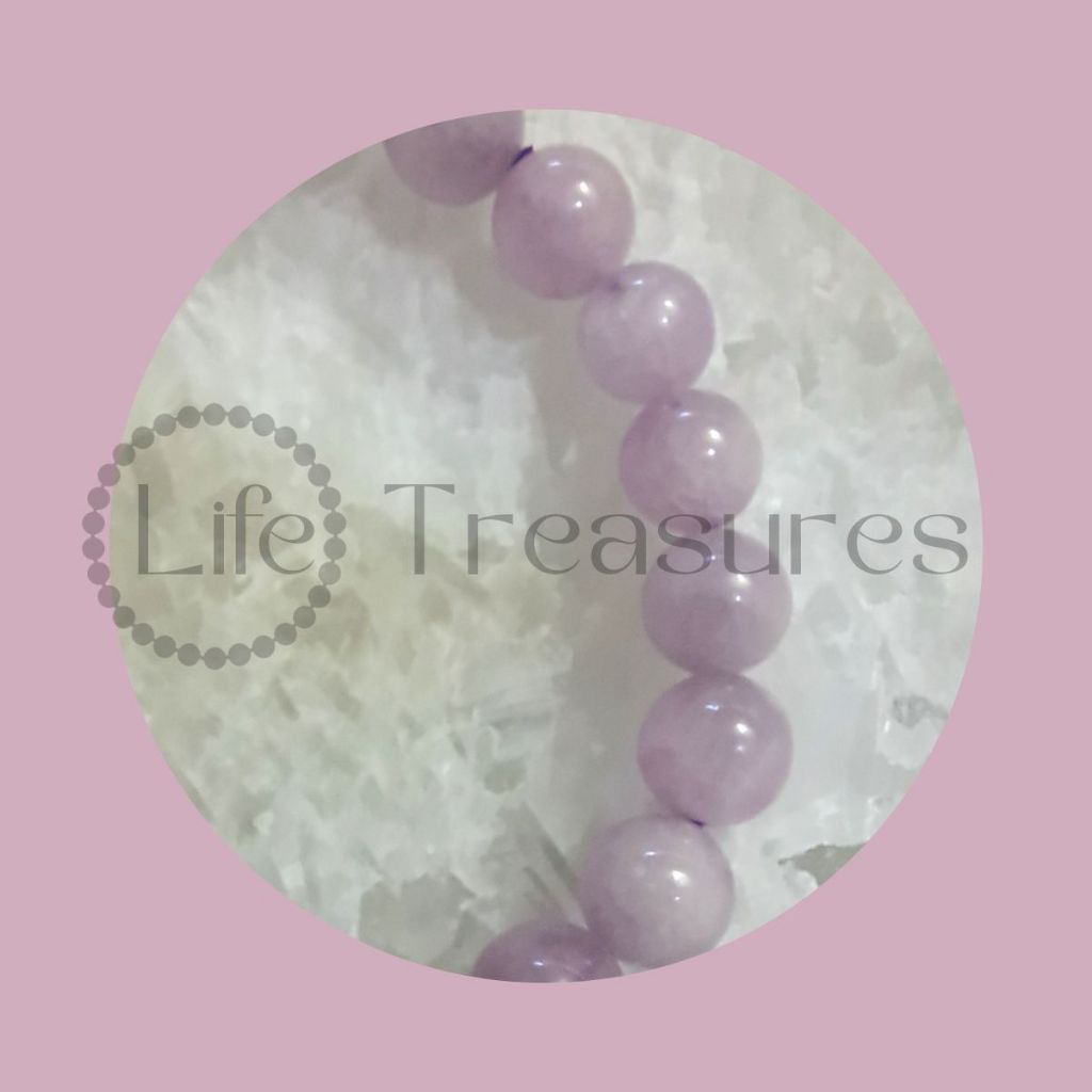 Purple Kunzite Bracelet Natural Cystal 8mm 11mm