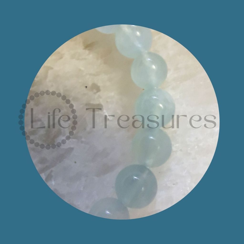 Aquamarine Bracelet Natural Crystal 8mm 10mm