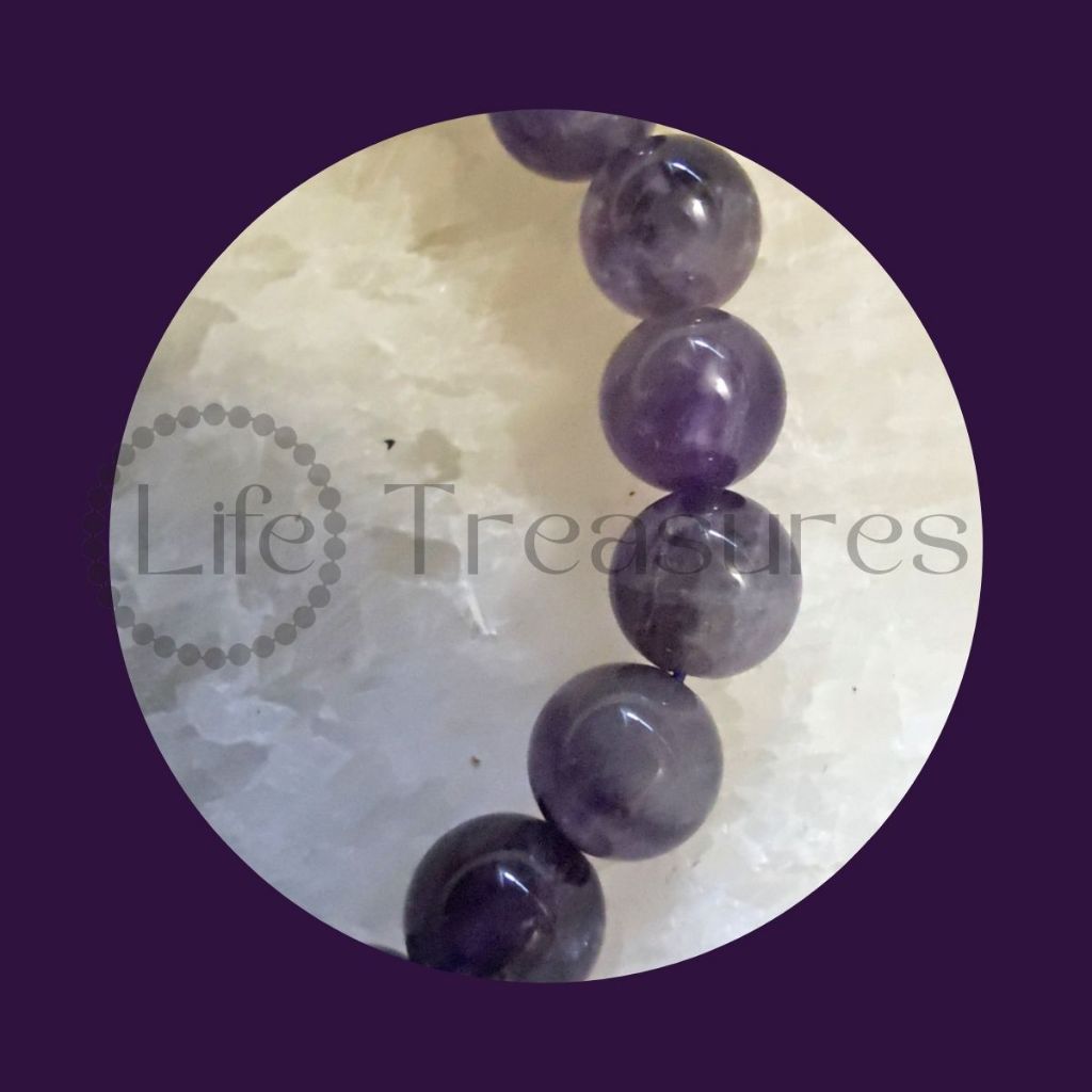 Dream Amethyst Bracelet Natural Crystal 8mm 10.5mm