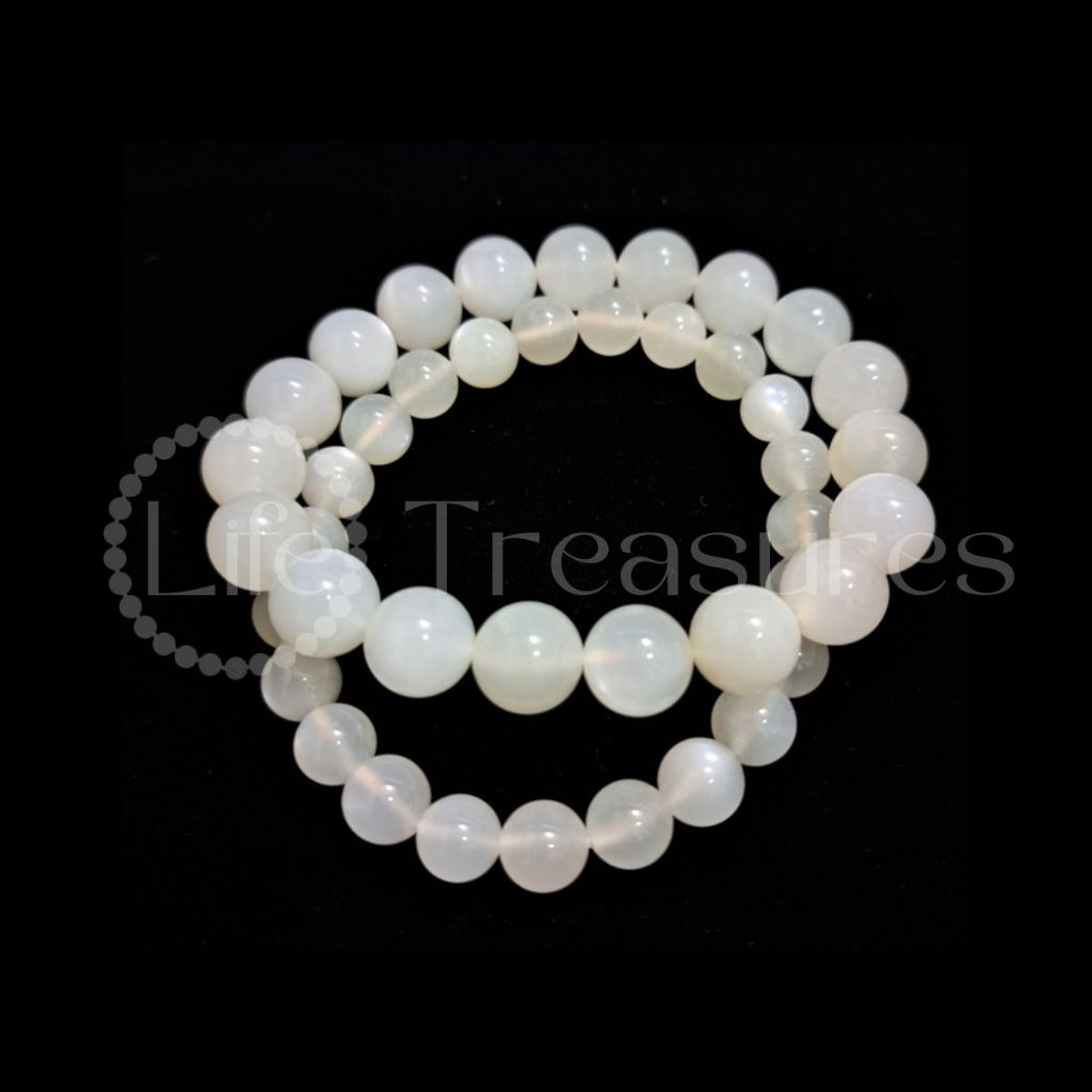 Moonstone Bracelet Natural Crystal 8mm 10.5mm